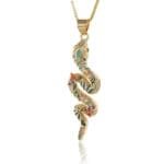 Collier Serpent Doré: élégance Et Protection Au Cou!