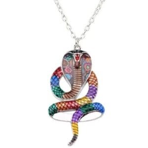 Collier Serpent: éblouissant Bijou Au Charme Antique Et Moderne! - Multicolore