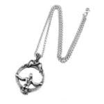Collier Serpent En Acier Inoxydable: éclat Du Miroir Mystique!