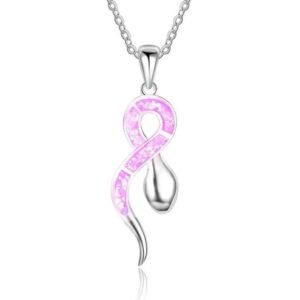 Collier Serpent Rose Acier Inoxydable — Serpent Univers