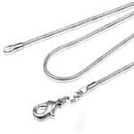 Collier Serpent En Argent: élégance Et Confort à Porter! 45cm
