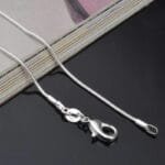 Collier Serpent En Argent: élégance Et Confort à Porter! 60cm