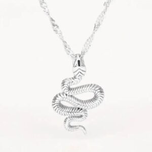Collier Serpent Argent Chef-d&rsquo;œuvre Artisanal — Serpent Univers