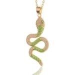 Collier Serpent Cuivre Brillant Femme — Serpent Univers (vue 2)