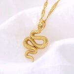 Collier Serpent En Inoxydable 316l: élégance Et Protection Divine!
