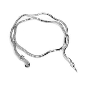 Collier Serpent Enroulé Argenté Design — Serpent Univers
