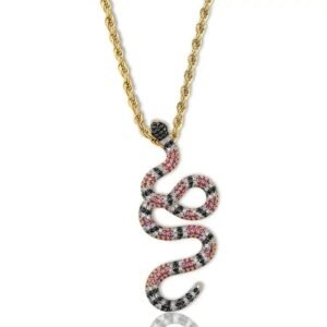 Collier Serpent Doré Torsadé Chaîne — Serpent Univers