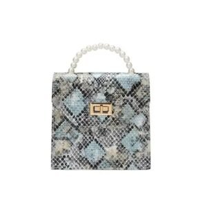 Sac à Main Serpent Perles Blanches Femme — Serpent Univers