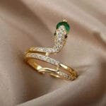 Découvrez La Bague Serpent En Acier Inoxydable à Taille Réglable!