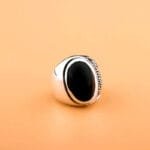 Découvrez La Bague Serpent En Agate Noire: Puissance Et Renaissance! 9 (59,5mm)
