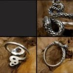 Découvrez La Bague Serpent En Argent Sterling Symbole De Vie Et D’éternité!