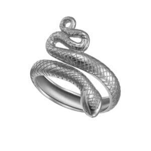 Découvrez La Bague Serpent En Argent Sterling Votre Protection Royale!