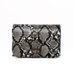 Découvrez Le Magnifique Sac Bandoulière Serpent Noir Et Blanc!
