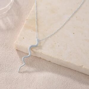 Collier Serpent Argent Sautoir Femme — Serpent Univers