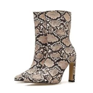 éblouissez Avec Nos Bottines à Talons Serpent élégantes! 35