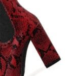 éblouissez Avec Nos Bottines Python Bordeaux Tendance Et Chic! 37