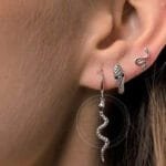 éblouissez Avec Nos Boucles D’oreilles Serpent En Argent 925!