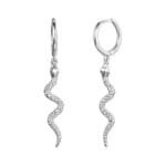 éblouissez Avec Nos Boucles D’oreilles Serpent En Argent 925!