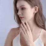 éblouissez Avec Notre Bague Serpent En Argent Massif Et Zirconium! 8 (57mm)