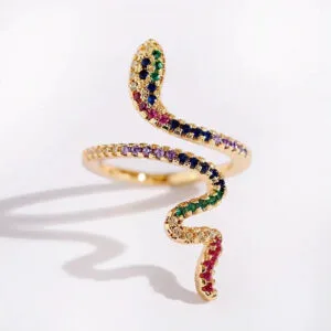 éblouissez Avec Notre Bague Serpent En Pierres Fines Séduisantes ! 2 éblouissez Avec Notre Bague Serpent En Pierres Fines Séduisantes!