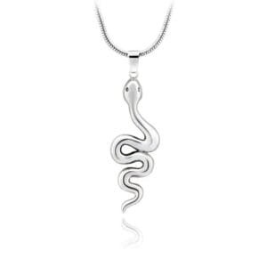 éblouissez Avec Notre Pendentif Serpent Femme En Argent! Argent