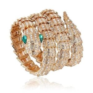 éclat Et élégance: Découvrez Le Bracelet Serpent Fantaisie! - Or