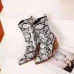élégance Assurée Avec Nos Bottines Serpent Au Style Irrésistible! Marron / 36