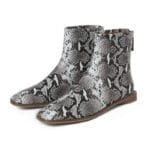 élégance Au Quotidien Avec Nos Bottines Serpent Plates En Cuir! - 34