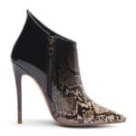 élégance Audacieuse Avec Nos Bottines Serpent Verni Chic! Marron / 37