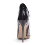 élégance Audacieuse Avec Nos Bottines Serpent Verni Chic! Marron / 39