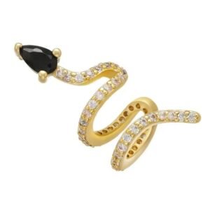 Boucle d&rsquo;Oreille Serpent Dépareillée Tendance — Serpent Univers