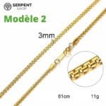 élevez Votre Style Avec Le Collier Maille Serpent En Plaqué Or! 4