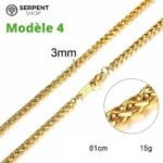 élevez Votre Style Avec Le Collier Maille Serpent En Plaqué Or! 6