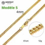 élevez Votre Style Avec Le Collier Maille Serpent En Plaqué Or! 7