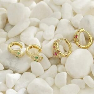 Boucle d&rsquo;Oreille Serpent Femme Acier — Serpent Univers