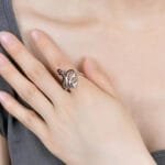 éveillez Votre énergie Avec La Bague Serpent Diamant Noir!