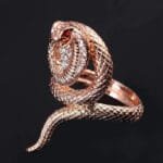 La Bague Serpent Cobra En Acier Inoxydable 316l: Beauté Et Protection! - 8 (57mm)
