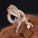 La Bague Serpent Cobra En Acier Inoxydable 316l: Beauté Et Protection! - 9 (59,5mm)
