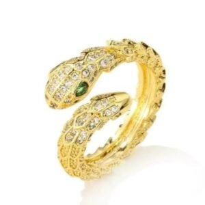 Bague Serpent Dorée Cuivre — Serpent Univers