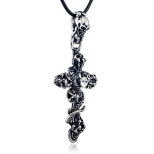 Pendentif Croix Tête De Mort: éveillez Votre énergie Primale!