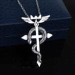 Pendentif Serpent Croix: Un Bijou éblouissant Et Unique!