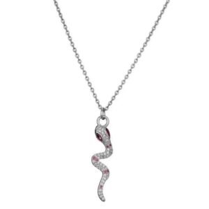Pendentif Serpent Acier Inoxydable Femme — Serpent Univers