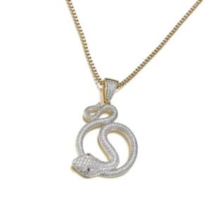 Pendentif Serpent Argent Sterling Élégant — Serpent Univers