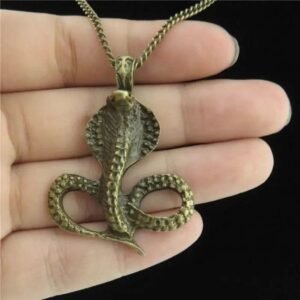 Pendentif Serpent Cobra Vintage Argent — Serpent Univers