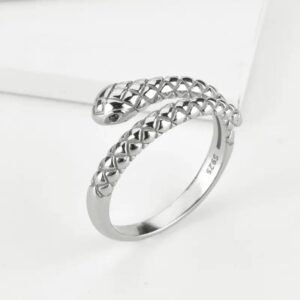 Bague Serpent Argent Sterling Énergie — Serpent Univers