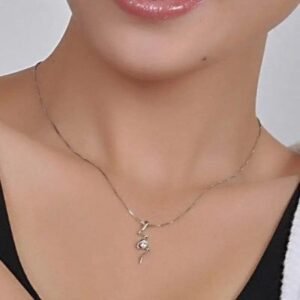 Collier Serpent Cristal Argent Sterling 925 — Serpent Univers