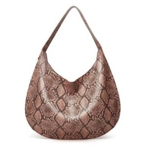 Sac Porté Épaule Serpent Rose Cuir Synthétique — Serpent Univers