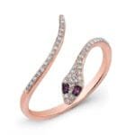 Sublime Bague Serpent Diamant: équilibre Et élégance à Porter! Or