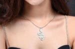 Sublime Collier Serpent Argent En Acier Inoxydable 316l élégant!