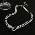 Sublime Collier Serpent En Grosse Maille: L’incontournable Chic!